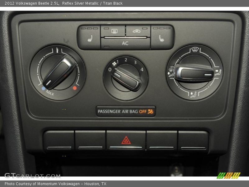 Controls of 2012 Beetle 2.5L