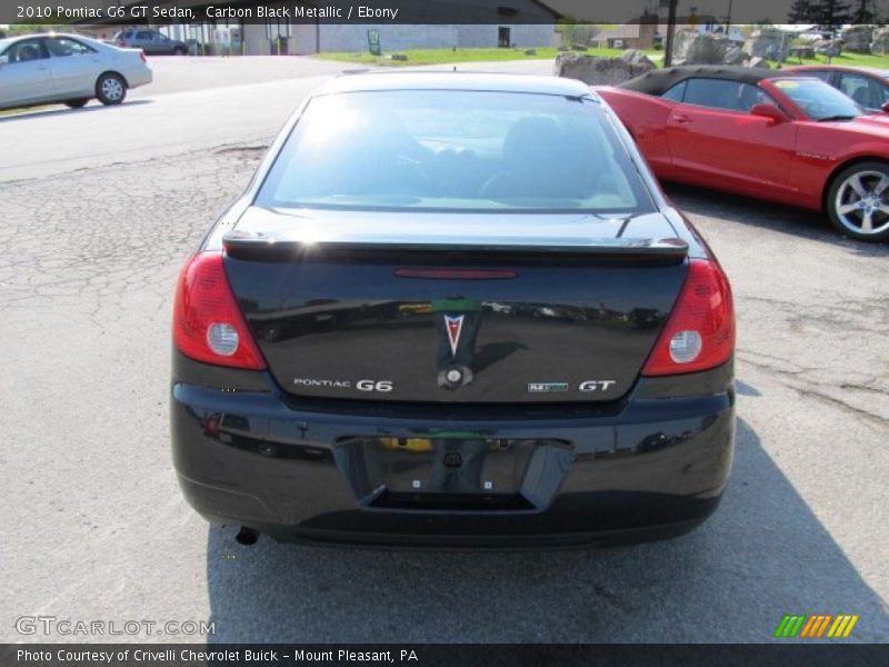 Carbon Black Metallic / Ebony 2010 Pontiac G6 GT Sedan