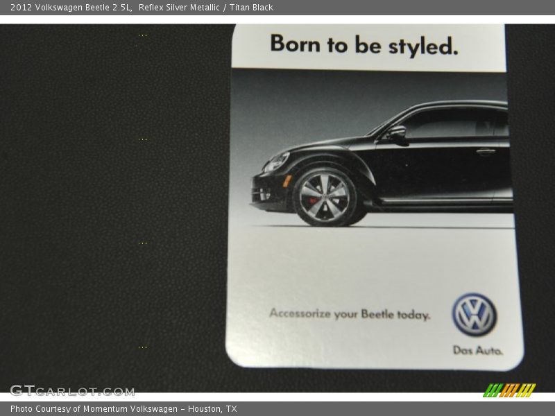 Reflex Silver Metallic / Titan Black 2012 Volkswagen Beetle 2.5L