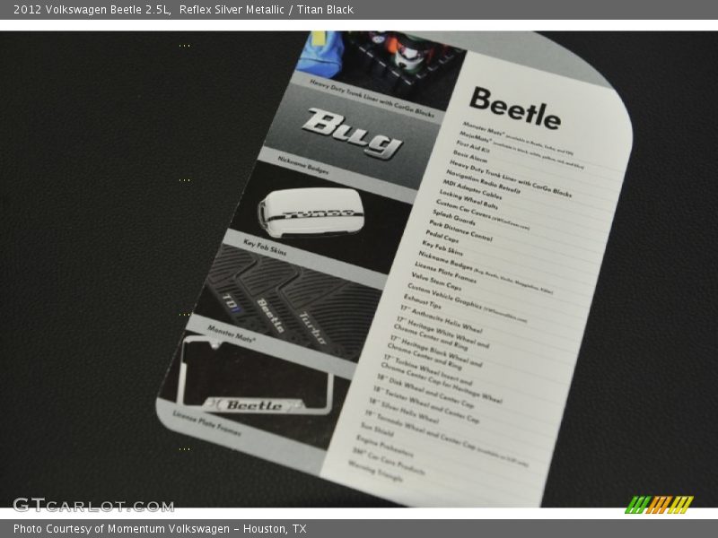 Reflex Silver Metallic / Titan Black 2012 Volkswagen Beetle 2.5L
