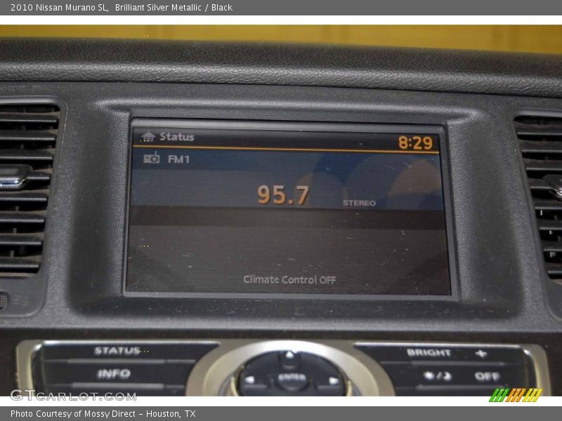 Brilliant Silver Metallic / Black 2010 Nissan Murano SL