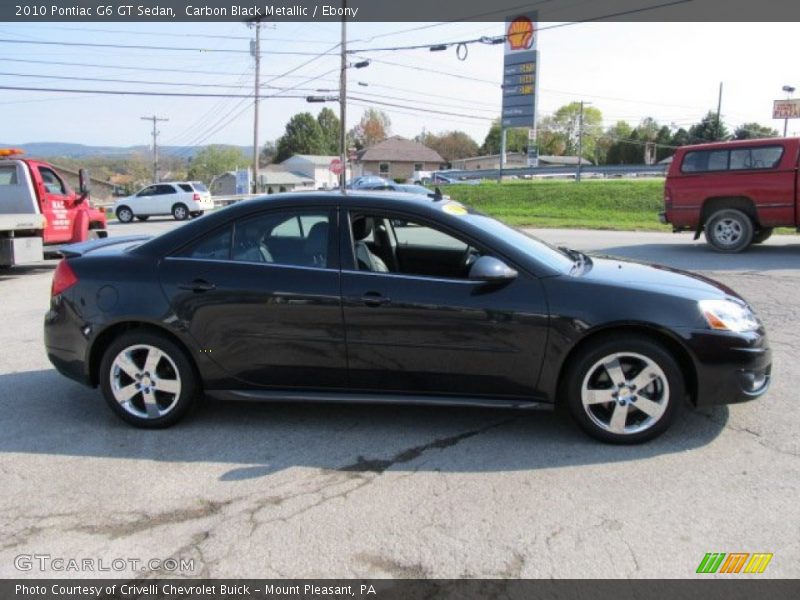 Carbon Black Metallic / Ebony 2010 Pontiac G6 GT Sedan