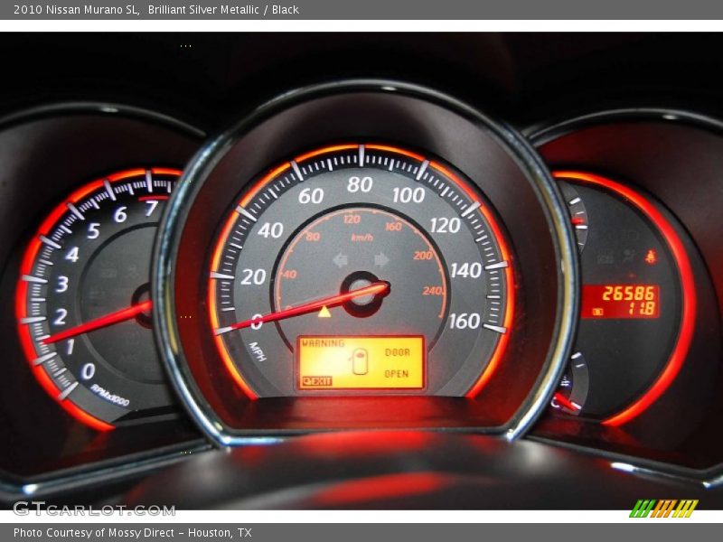 Brilliant Silver Metallic / Black 2010 Nissan Murano SL