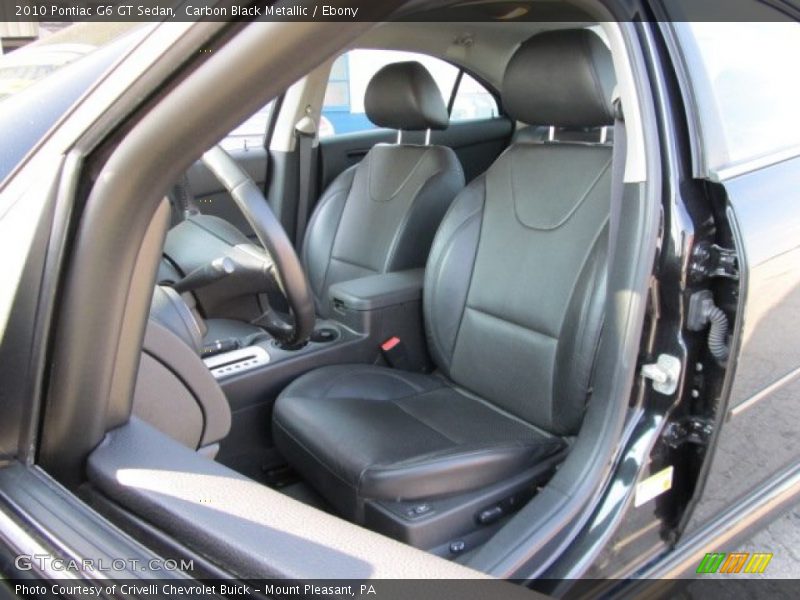 Carbon Black Metallic / Ebony 2010 Pontiac G6 GT Sedan