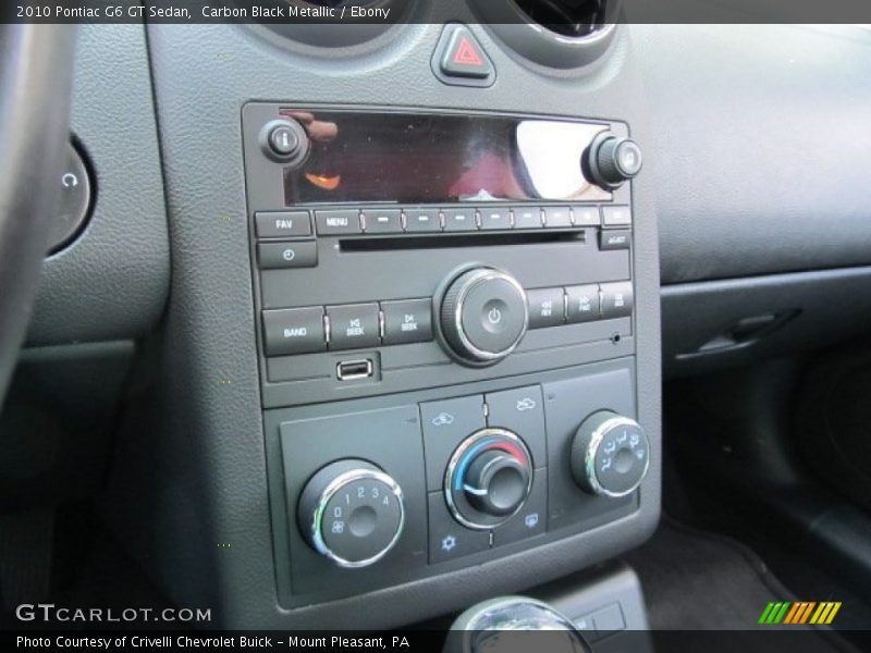 Carbon Black Metallic / Ebony 2010 Pontiac G6 GT Sedan