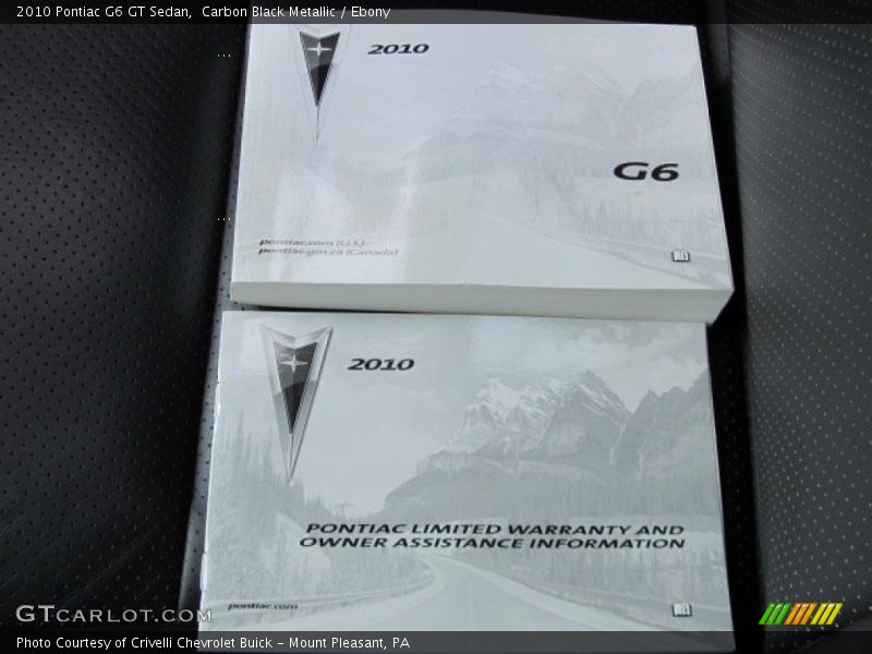 Carbon Black Metallic / Ebony 2010 Pontiac G6 GT Sedan