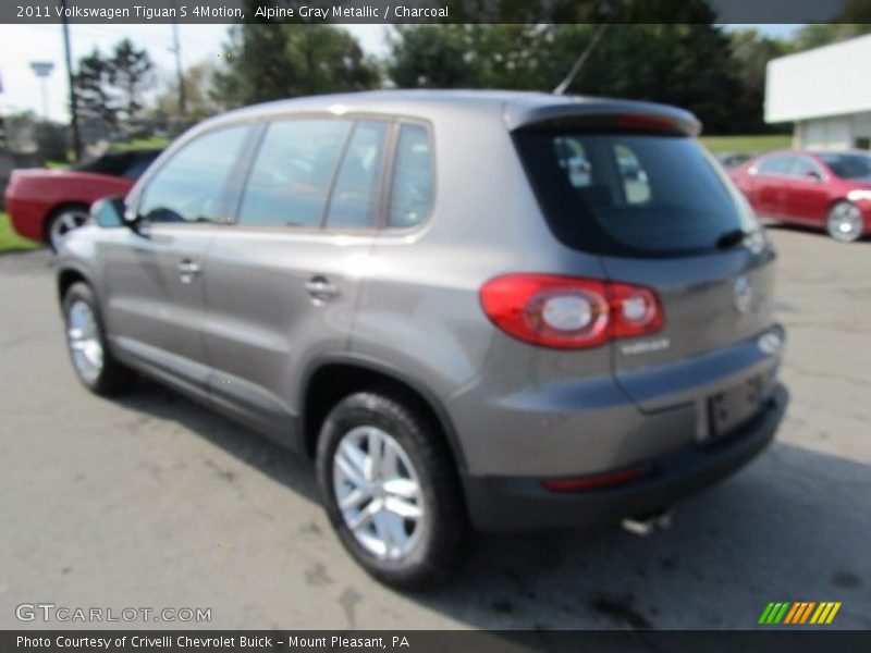 Alpine Gray Metallic / Charcoal 2011 Volkswagen Tiguan S 4Motion