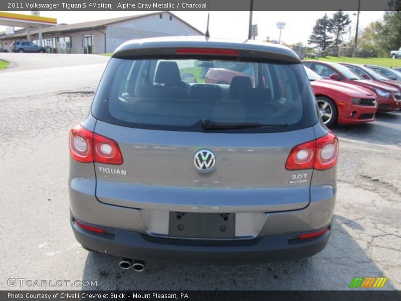 Alpine Gray Metallic / Charcoal 2011 Volkswagen Tiguan S 4Motion