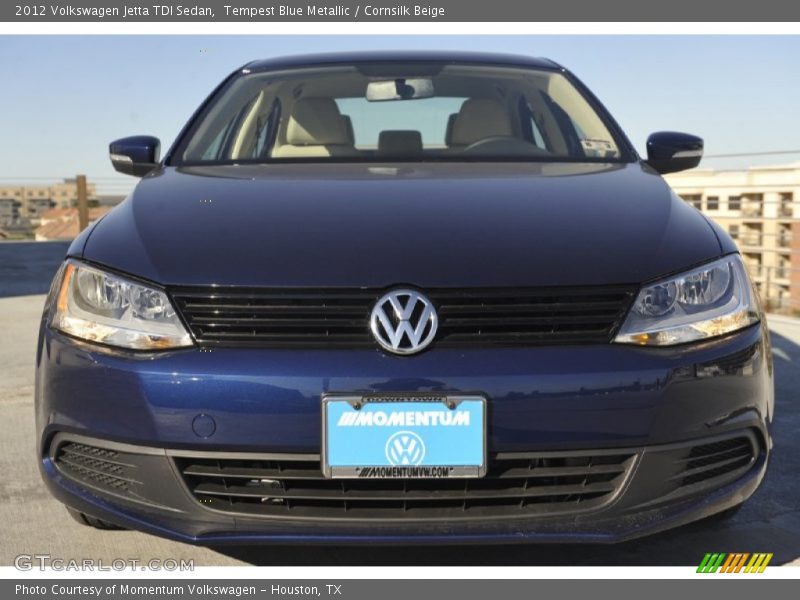 Tempest Blue Metallic / Cornsilk Beige 2012 Volkswagen Jetta TDI Sedan