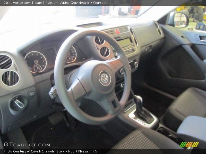 Alpine Gray Metallic / Charcoal 2011 Volkswagen Tiguan S 4Motion