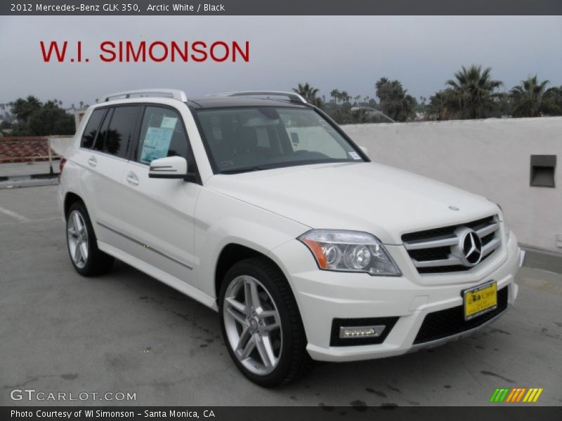 Arctic White / Black 2012 Mercedes-Benz GLK 350