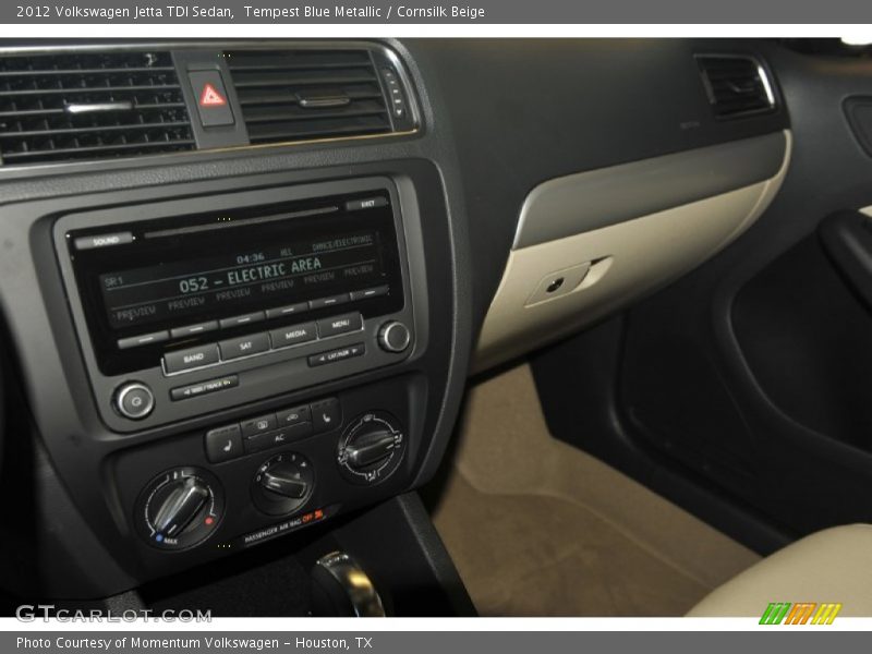 Tempest Blue Metallic / Cornsilk Beige 2012 Volkswagen Jetta TDI Sedan