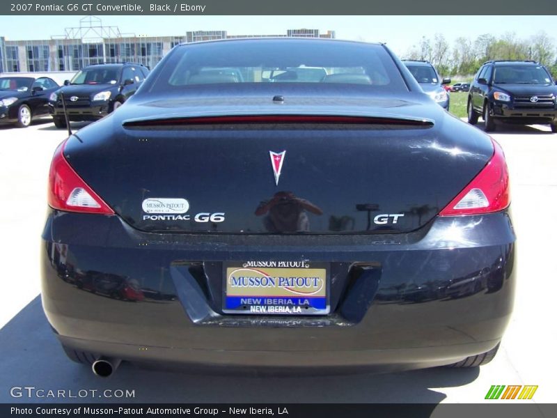 Black / Ebony 2007 Pontiac G6 GT Convertible