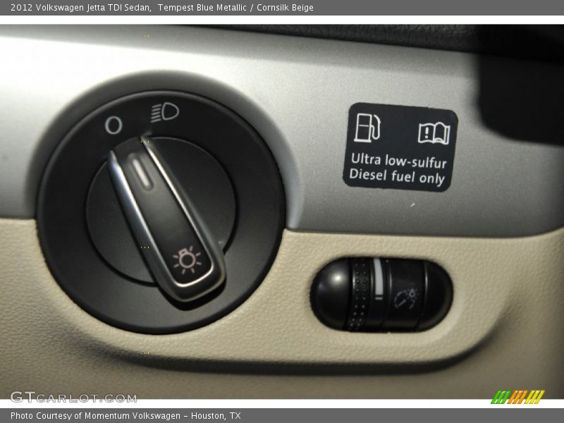 Tempest Blue Metallic / Cornsilk Beige 2012 Volkswagen Jetta TDI Sedan