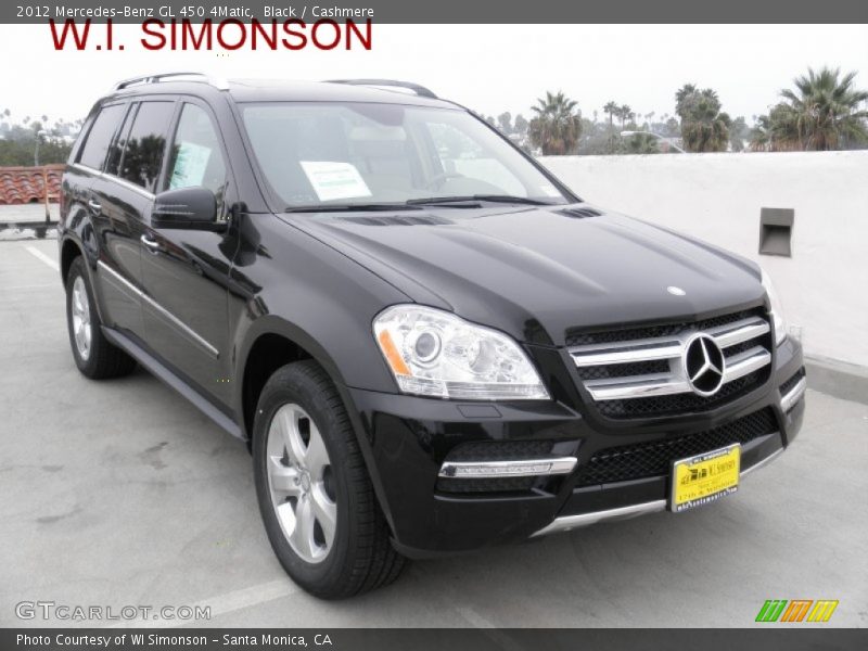Black / Cashmere 2012 Mercedes-Benz GL 450 4Matic