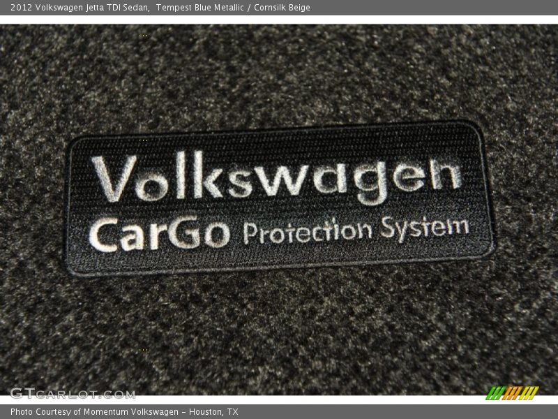 Tempest Blue Metallic / Cornsilk Beige 2012 Volkswagen Jetta TDI Sedan