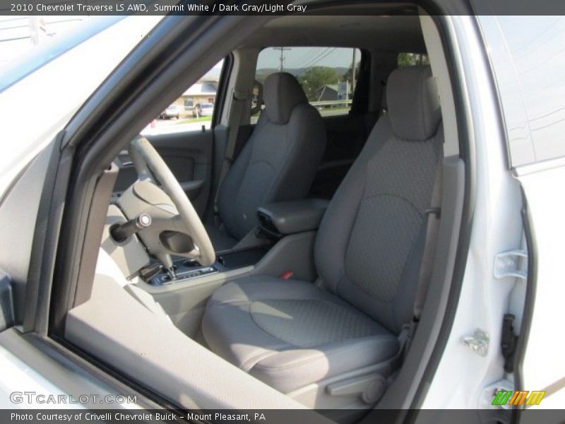Summit White / Dark Gray/Light Gray 2010 Chevrolet Traverse LS AWD