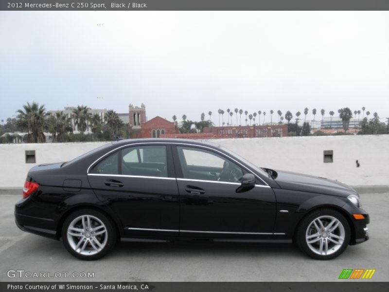 Black / Black 2012 Mercedes-Benz C 250 Sport