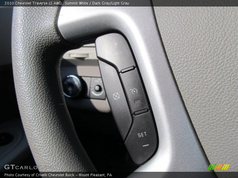 Summit White / Dark Gray/Light Gray 2010 Chevrolet Traverse LS AWD
