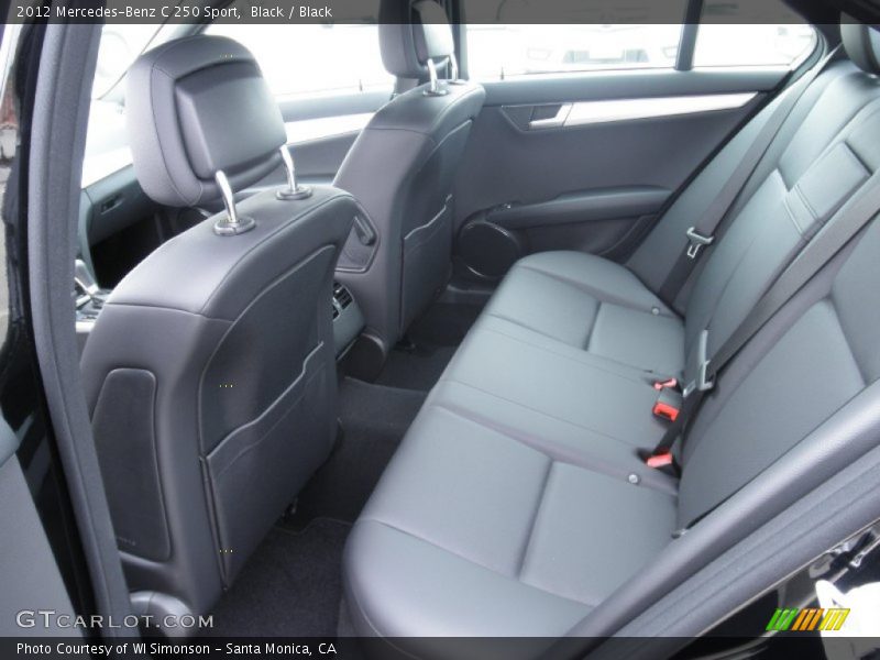 Black / Black 2012 Mercedes-Benz C 250 Sport