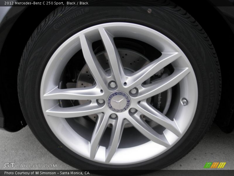 Black / Black 2012 Mercedes-Benz C 250 Sport