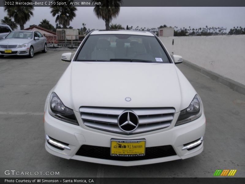 Arctic White / Ash 2012 Mercedes-Benz C 250 Sport