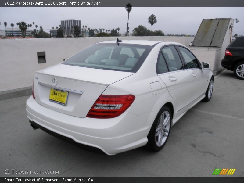 Arctic White / Ash 2012 Mercedes-Benz C 250 Sport