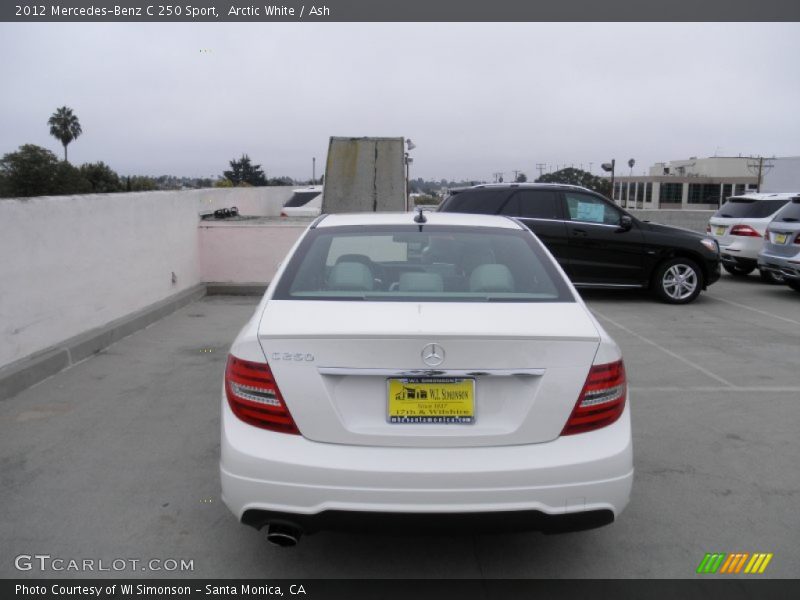 Arctic White / Ash 2012 Mercedes-Benz C 250 Sport