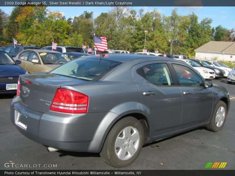 Silver Steel Metallic / Dark Khaki/Light Graystone 2009 Dodge Avenger SE