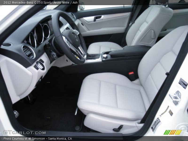 Arctic White / Ash 2012 Mercedes-Benz C 250 Sport