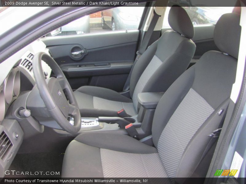 Silver Steel Metallic / Dark Khaki/Light Graystone 2009 Dodge Avenger SE