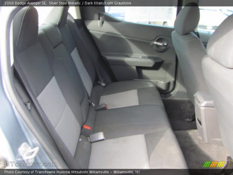 Silver Steel Metallic / Dark Khaki/Light Graystone 2009 Dodge Avenger SE