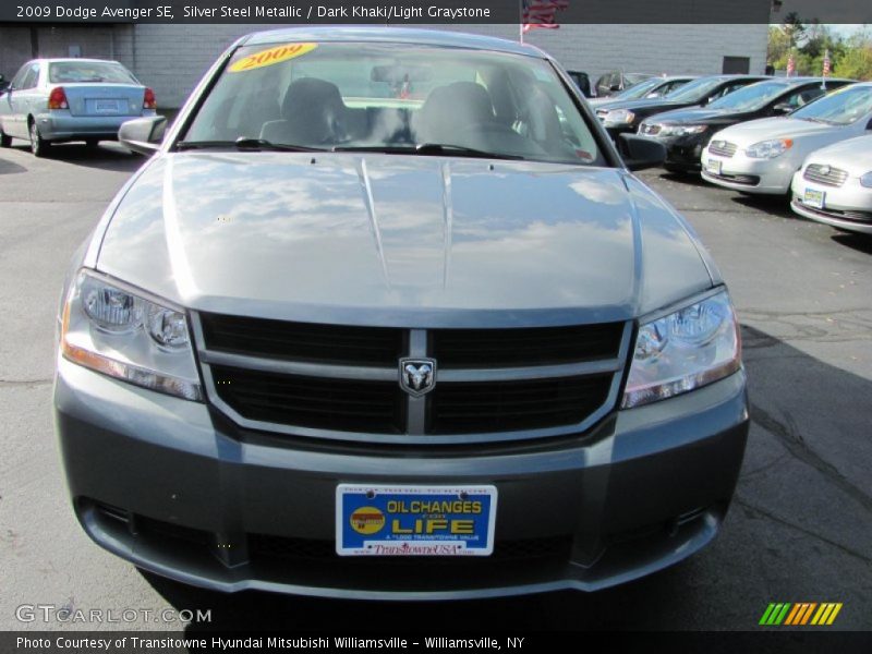 Silver Steel Metallic / Dark Khaki/Light Graystone 2009 Dodge Avenger SE