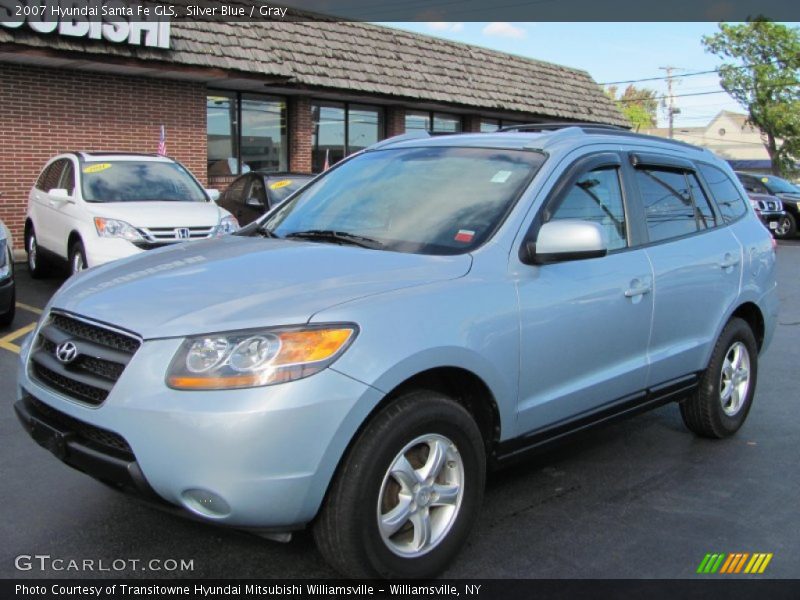 Silver Blue / Gray 2007 Hyundai Santa Fe GLS