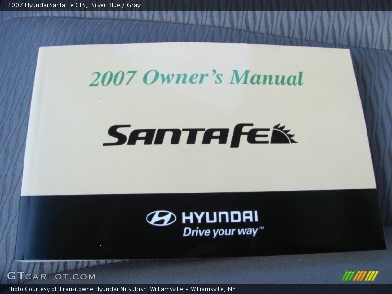 Silver Blue / Gray 2007 Hyundai Santa Fe GLS