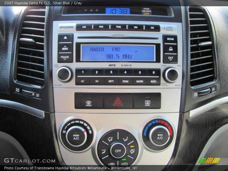 Silver Blue / Gray 2007 Hyundai Santa Fe GLS