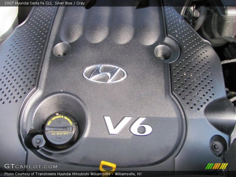 Silver Blue / Gray 2007 Hyundai Santa Fe GLS