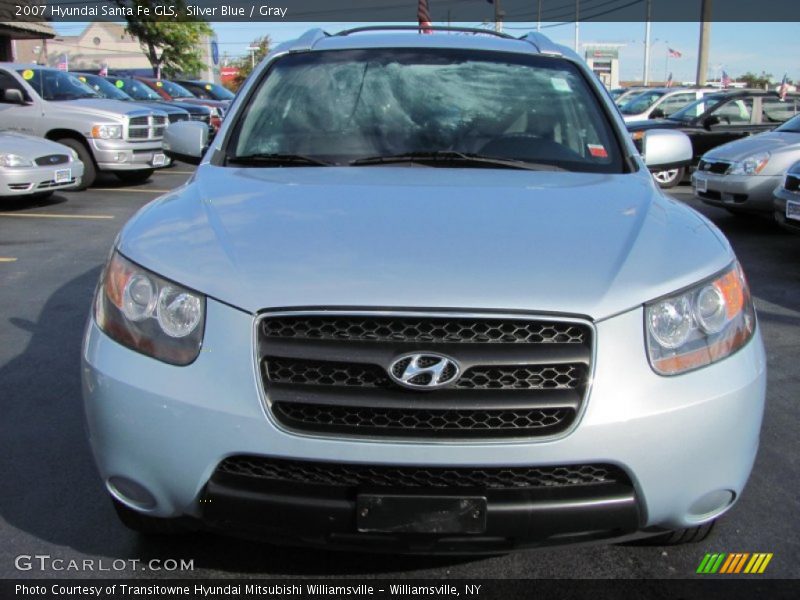 Silver Blue / Gray 2007 Hyundai Santa Fe GLS
