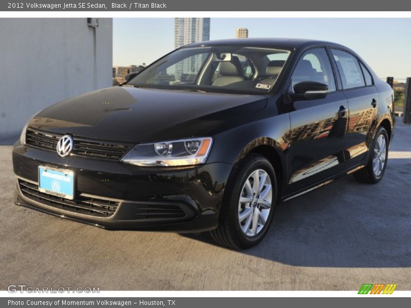 Black / Titan Black 2012 Volkswagen Jetta SE Sedan