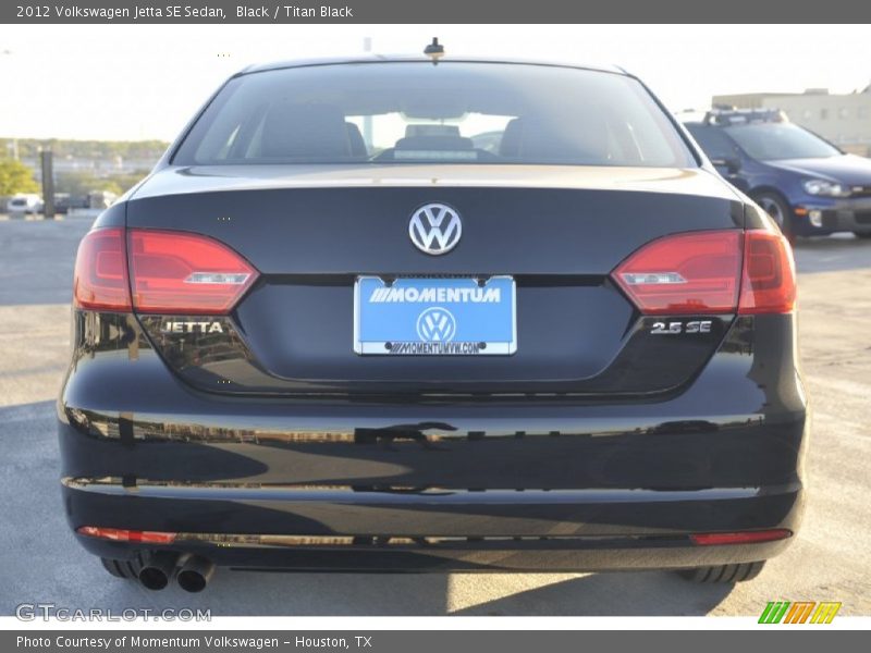 Black / Titan Black 2012 Volkswagen Jetta SE Sedan