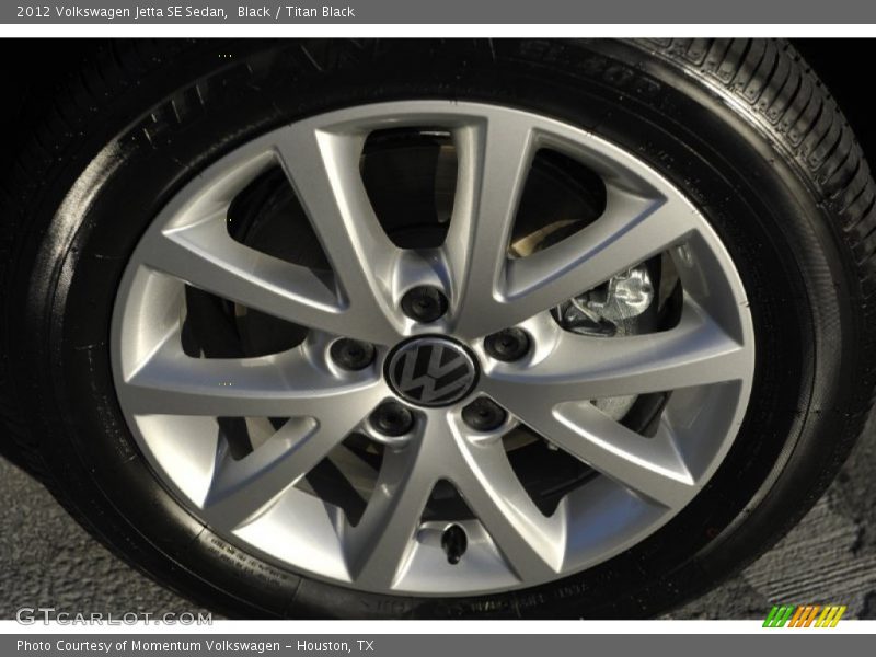 Black / Titan Black 2012 Volkswagen Jetta SE Sedan