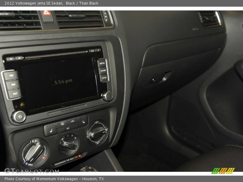 Black / Titan Black 2012 Volkswagen Jetta SE Sedan