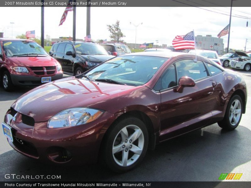 Ultra Red Pearl / Medium Gray 2007 Mitsubishi Eclipse GS Coupe