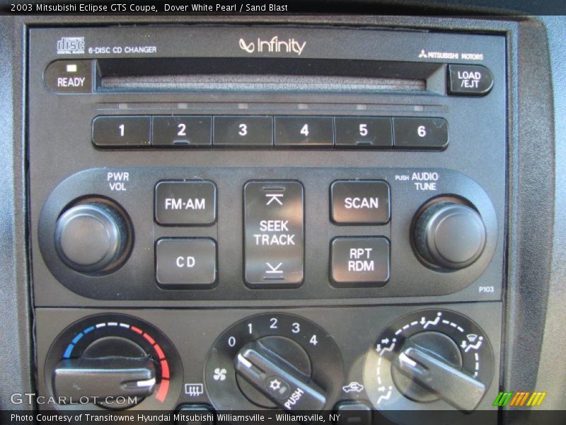 Dover White Pearl / Sand Blast 2003 Mitsubishi Eclipse GTS Coupe