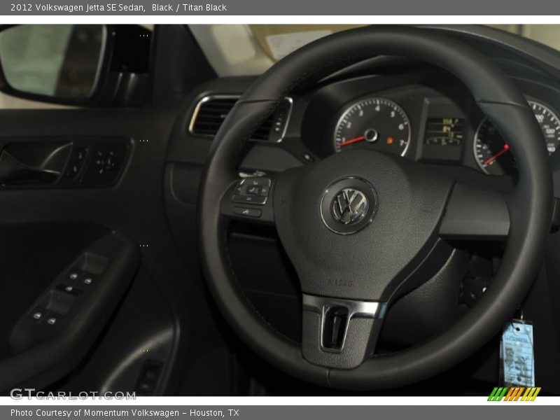 Black / Titan Black 2012 Volkswagen Jetta SE Sedan