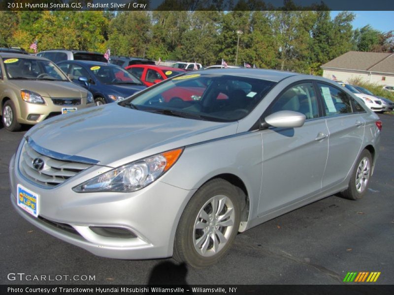 Radiant Silver / Gray 2011 Hyundai Sonata GLS