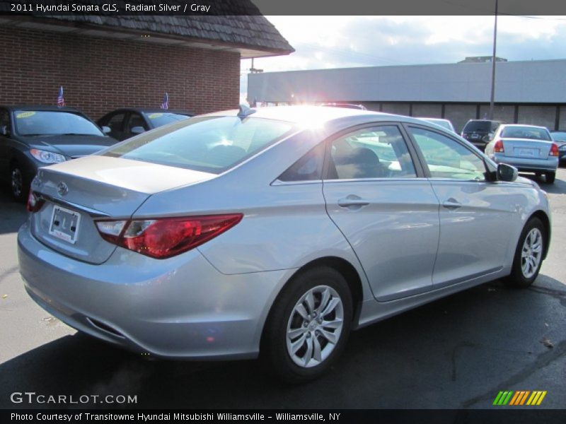 Radiant Silver / Gray 2011 Hyundai Sonata GLS