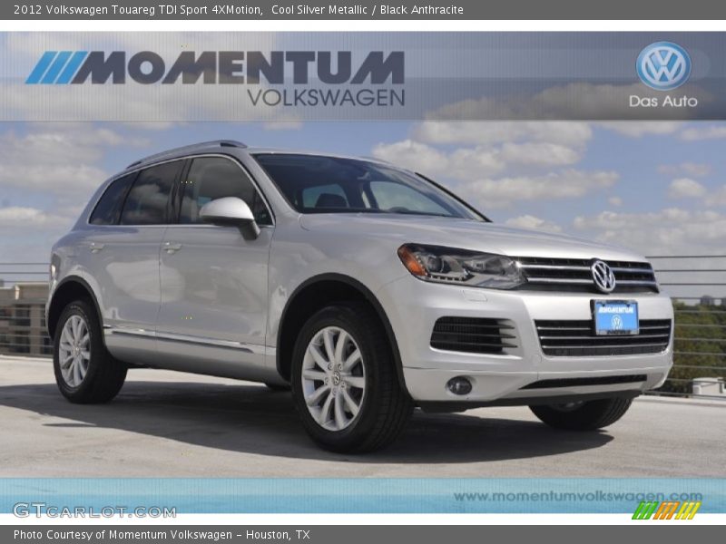 Cool Silver Metallic / Black Anthracite 2012 Volkswagen Touareg TDI Sport 4XMotion