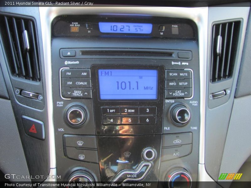 Radiant Silver / Gray 2011 Hyundai Sonata GLS
