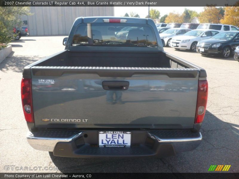 Blue Granite Metallic / Very Dark Pewter 2007 Chevrolet Colorado LT Regular Cab 4x4